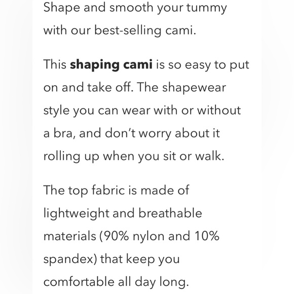 🌙 B110 - Shapermint Essentials All Day Every Day Scoop Neck Cami - Picture 3 of 6